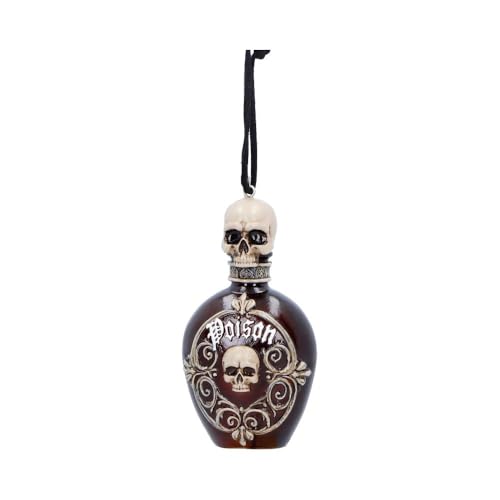 House of Obscura Ornement Gothique Suspendu - Résine Dark Fantasy Decoration Collection (Bouteille Poison)