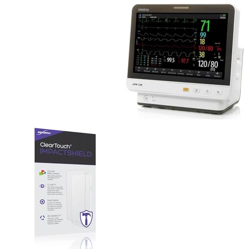 BoxWave Screen Protector Compatible With Mindray ePM 12M (12 in) - ClearTouch ImpactShield (2-Pack), Impenetrable Screen Protector Flexible Film