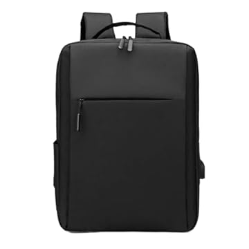Mochila Unissex Premium para Notebook até 15,6", Impermeável, com Entrada USB, Compartimentos Inteligentes e Design Ergonômico, Preta