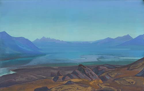 Affiche Toile Dangra Yumtso de Nicholas Roerich poster mural format portrait 60x90