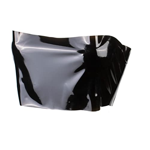 Rubberfashion Latex Oberteil kurz - Latex Bustier - Rubber Boobtube oder knapper Latex Rock schwarz 0.4mm Einheitsgröße