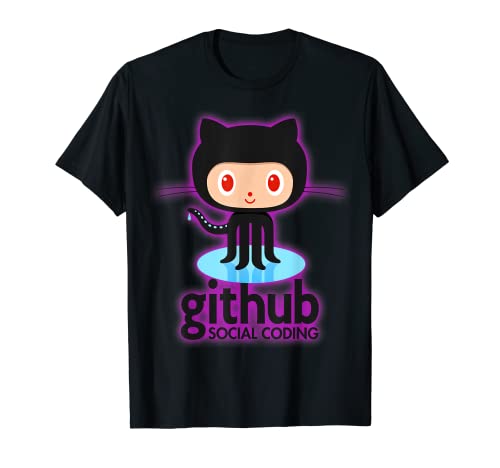 GitHub Cute Octocat - ソフトウェア開発者のためのソーシャルコーディング Tシャツ GitHub Cute Octocat - ソフトウェア開発者のためのソーシャルコーディング Tシャツ