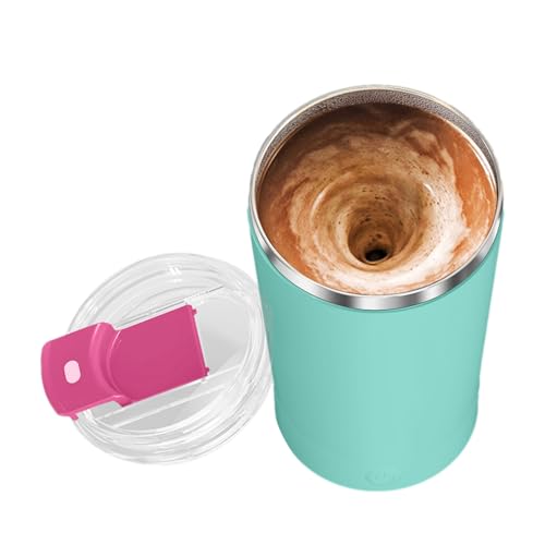 Taza autoagitante con tapa - Suministros para agitar tazas de viaje para crema, té, café, bebidas al, taza de café autoagitante | Taza para mezclar café con agitación eléctrica automática