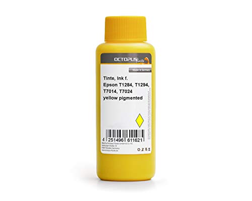 Encre pour imprimante Octopus 100ml jaune compatible avec cartouches Epson T1294 et T7024