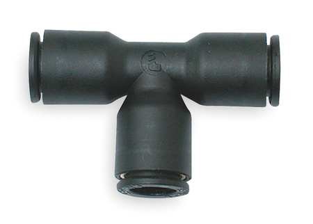 Legris 3104 16 00 Nickel-Plated Brass Push-to-Connect Fitting, Union Tee, 16 mm Tube OD