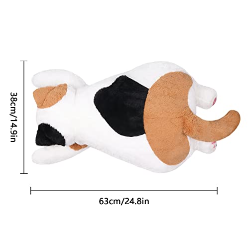 24.8" Siamese Cat Plush Pillow,Kawaii Kitten With Balls Big Stuffed Animals Soft Toy Doll Sleeping Hugging Pillow Plushie Gifts For Adult Girlfriend Teenager #TOP2