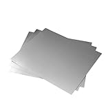 Pure Zinc Sheet Plate - 25cm x 10cm, 0.3mm Thick, 2 Pcs - Durable Zinc Foil for Tool Accessories and Industrial Use