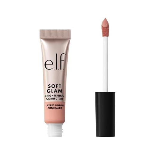 e.l.f. Soft Glam Brightening Corrector, Helps Minimize Dark Circles & Discoloration, Hydrating With A Natural Finish, Vegan & Cruelty-Free, Light Pink