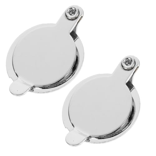Housoutil Gucklochabdeckung, 2st Silver Türspion-Abdeckung, Sichtschutz-Türspion Für Hotel, Zuhause, Wohnungstür, Büro (14 Mm Helles Chrom)