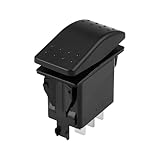 LT Easiyl 6 Pin 3 Speed Rocker Switch 12V/20A VLD2S00B-AZC00-000 Suitable for Automotive Marine Industrial Control Panels