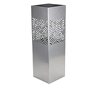 DonRegaloWeb - Regenschirmständer aus Metall mit Haken für kleine Regenschirme, 15,5 x 15,5 x 49 cm, Schwarz