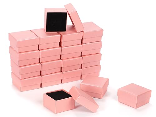 Crystal craft ギフトボックス ラッピング アクセサリー プレゼント 5×5×3cm 20個セット 【ピンク】