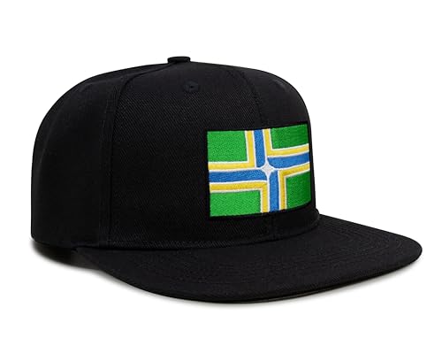 Image of International Tie City Hat for Men and Women, Adjustable Snapback Trucker Baseball Cap with Embroidered Patch