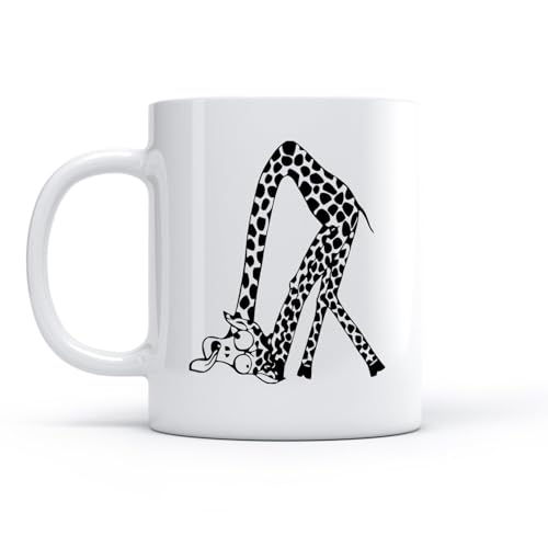 Imagen de AYUEHBN Taza de té o café original Jirafa de cuello largo