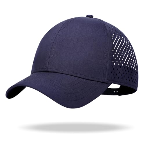 Image of Oversize XL XXL Quick Dry Baseball Cap, Large Performance Snapback Hats, Laser Cut Mesh Ball Cap for Men Big Heads 23.5 inch-26 inch