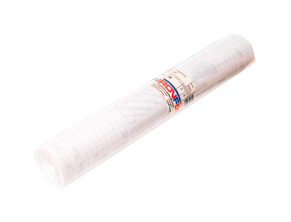 aironfix 67002 – Roll of Lamina Plastic Self-Adhesive Matte, 0.45 x 20 m, White, Units Contained: 1