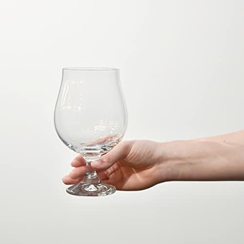 KROSNO Szklanki do Piwa, Ale, Stout | Zestaw 6 Szklanek | 500 Ml | Kolekcja Elite | Idealne do Domu, Restauracji i na Przyjęcia | Można Myć w Zmywarce