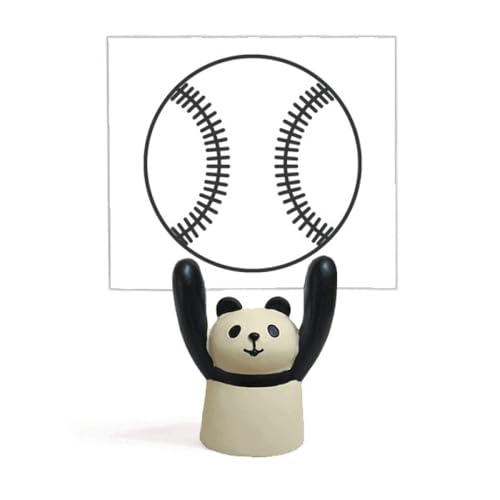Support de dessin baseball panda dessin animé pour décoration de bureau