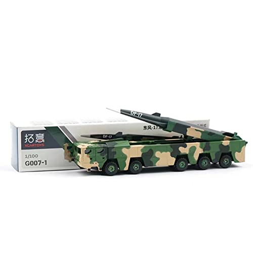 MOOKEENONE 1:100 Dongfeng 17 Véhicule missile Conventionnel Modèle Alliage Véhicule Blindé Militaire Collection de voitures blindées