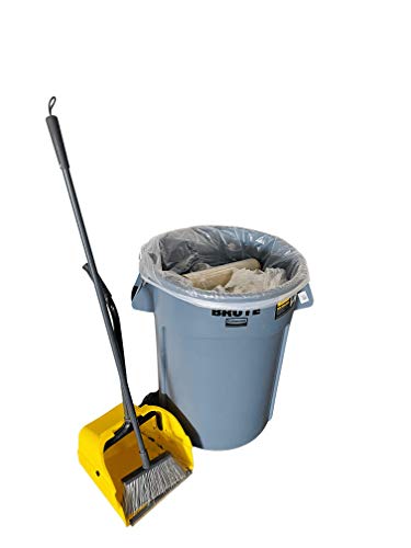 Semi-Clear Trash Bags Trash Can Liner (40-45Gal) For Medium To Large Trash Bin, Recycling, Home, Commercial, Industrial Liners Clear Garbage Bags For Recycling, Storage, Waste. (40-45 Gal) #TOP2