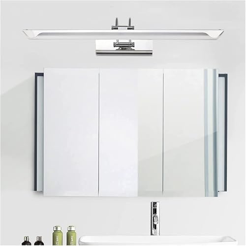 Lampe de miroir LED en acier inoxydable et acrylique pour salle de bain