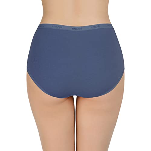 Image of Amante Solid Cotton Full Brief Panty Pack(Pack of 3)
