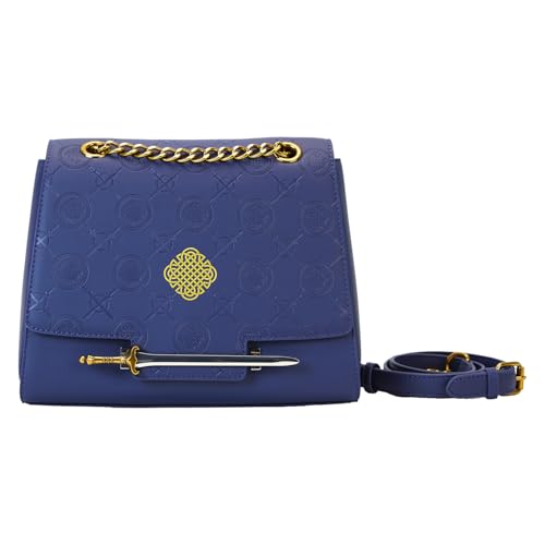 Loungefly WB LOTR War of the Rohirrim Crossbody Bag | Blue Fantasy Lord of the Rings Purse with Sword Charm on Flap3