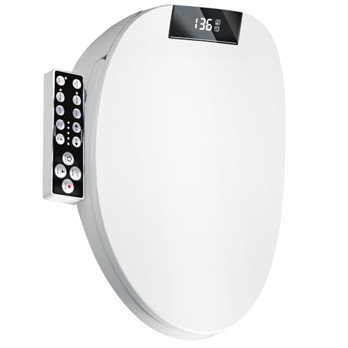 Electric Heated Bidet Toilet Seat with Night Light