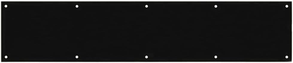 Designers Impressions Flat Black 6 x 30 Door Kick Plate: DHF609528