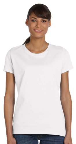 Fruit of the Loom Ladies' 5 oz., HD Cotton™ T-Shirt S WHITE
