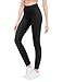 Gnainach Girls Bootcut Yoga Pants and Kids Leggings Size 8-9 Years Old Solid Black Slim Stretch High Waisted Trousers