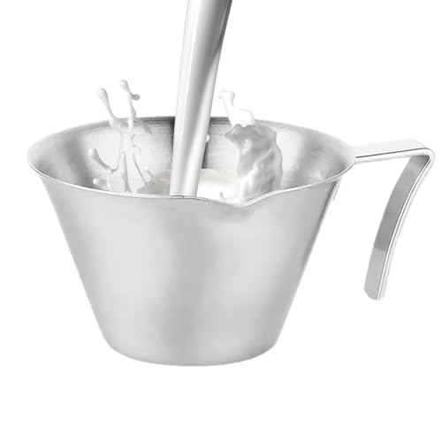 Misurino per caffè espresso, tazzina per caffè espresso in metallo, Brocca per caffè espresso in acciaio inossidabile, Misurini per chicchi di caffè con manico per la pesatura dei chicchi di caffè, ca