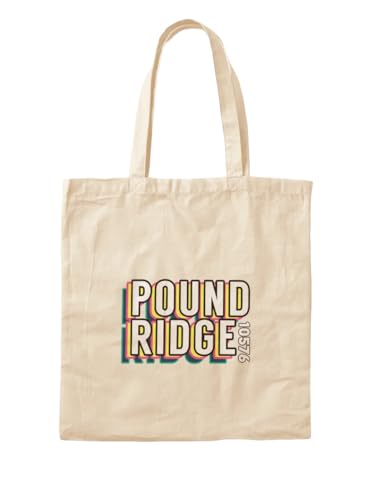 Sac fourre-tout Pound Ridge 10576 en toile grand format pour le quotidien