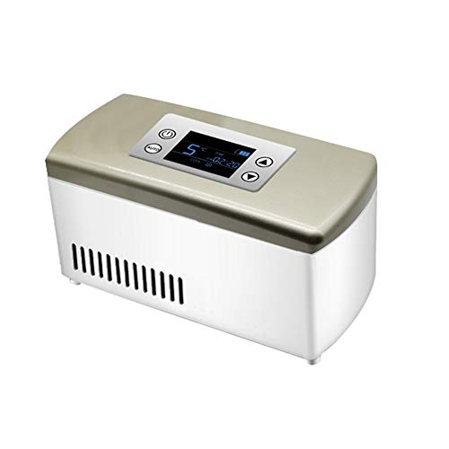 BWCKMTSC Refrigerador de Caja de insulina refrigerador Insulina Caja refrigerada/Almacenamiento portátil Nevera pequeña, Auto Recargable Inteligente/refrigerador para el hogar/0-18 ° C Control de