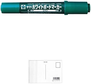 サクラクレパス ホワイトボードマーカーツイン Wbk T 緑 海外 ポストカードa 画材屋ドットコム 本 ３