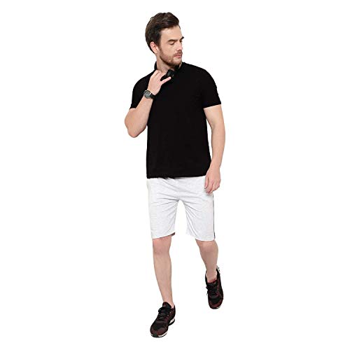 Image of Cotton Solid Men Shorts for Gyming /Running /Exercise /Cycling Casual Slim Fit(Pack of 3)
