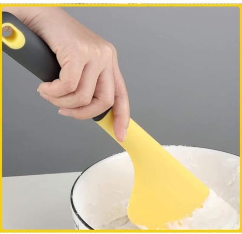 Image of Silicone Spatula - Nonstick, Heat Resistant Cooking & Baking Flipper for Pancakes, Omelettes, Pizza, Steak, Dosa - Ideal for Griddle Pans, Cookware and Fish Turner (Omelette Spatula)