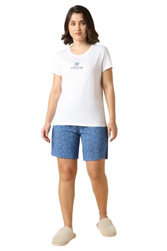 Image of Van Heusen Women's Lounge Allover Print Lounge Shorts - Modal Cotton - Functional Pocket, Superior Drape -Available in Pack of 1 & 2
