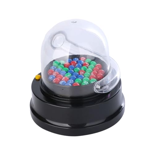 Tofficu 電動ミニ抽選機 幸運ナンバーくじ引きマシン ポータブルパーティー用軽量宝くじ抽選器 家族友人向け楽しいゲーム機