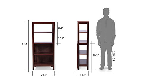 Image of Urban Ladder Baxter Folding Study /Dining Table (Finish : Dark Walnut)