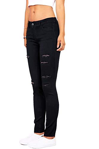 Image of Women's High Waisted Jeans for Women Ripped Skinny Stretch Jeans Distressed Butt Lifting Denim Pants