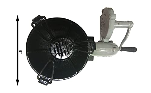 Image of Crabby Blacksmith's Forge with Hand Blower for Knife Making Blacksmithing Forging Tools Equipment - Vintage Style Vintage Style Coal Forge Furnace with Pedal Type Handle,Black