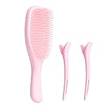 Claylal Professional | Cepillo Desenredante para Cabello Anti Frizz con Cerdas de Nylon – Ideal para Cabello Rizado y...