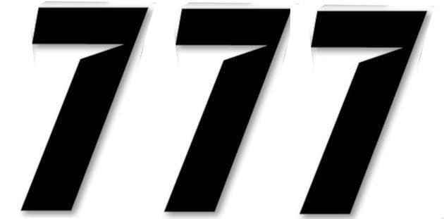 ATV&UTV Replace Parts & Accessories for Dcor Slash Plate Number #7 6" H Black 3-Pack Mod-BBM45-FV6218