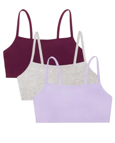 Image of Fruit of the Loom Women's Spaghetti Strap Cotton Sports Bra - All-Day Comfort