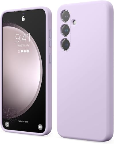 Image of MOBILOVE Back Cover Case for Samsung Galaxy S25 5G | Pure Liquid Soft Matte Silicone Case with Logo and Comes with Camera and Screen Protection Back Cover for Samsung Galaxy S25 5G (Purple)