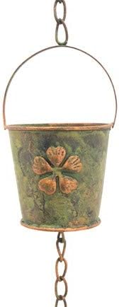 Miniatura 4 de Zaer Ltd. Cadenas de lluvia colgantes ornamentadas (setas con campanas, acabado de bronce)