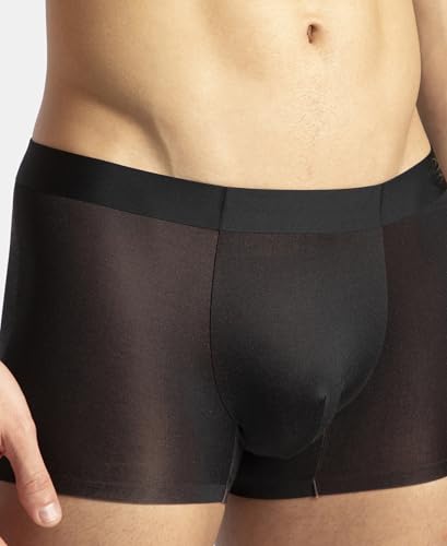 Image of Jockey IC45 Men's Texcelight Microfiber Elastane Stretch Seamfree Bonded Tech Solid Trunk with Internal Breathable Mesh
