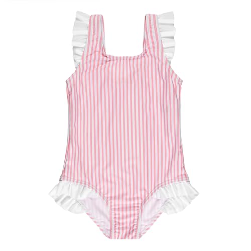 Image of LIZENS One Piece Swimsuit for Girls Swimwear with Ruffled Children Bathing Suit