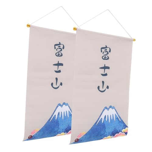 Banderas Japonesas Colgantes Decoración Restaurante Sushi Pack 2 Adornos Poliéster Negocios 2